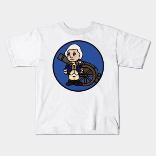 Chibi Henry Knox Circle (Large Print) Kids T-Shirt